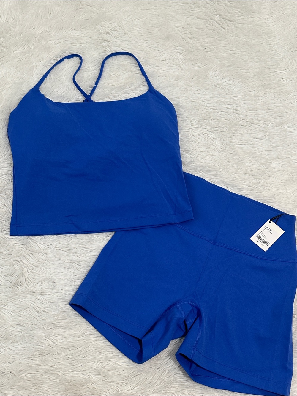 ❤️ NWT Ingia Tank & Bike Short Set Size Small